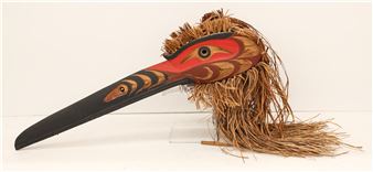 Mitchell Della ''Hamatsa Raven Mask'' Cedar - Mitchell Della