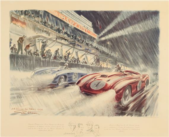Programme Officiel Des 24 Heures Du Mans 1954, Illustré Par Géo Ham