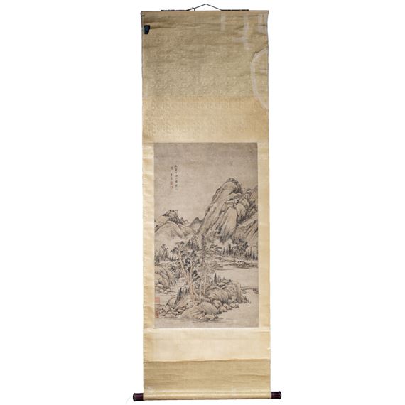 Wang Chen (1720-1797) - Landscape. Hanging scroll by Wang Chen