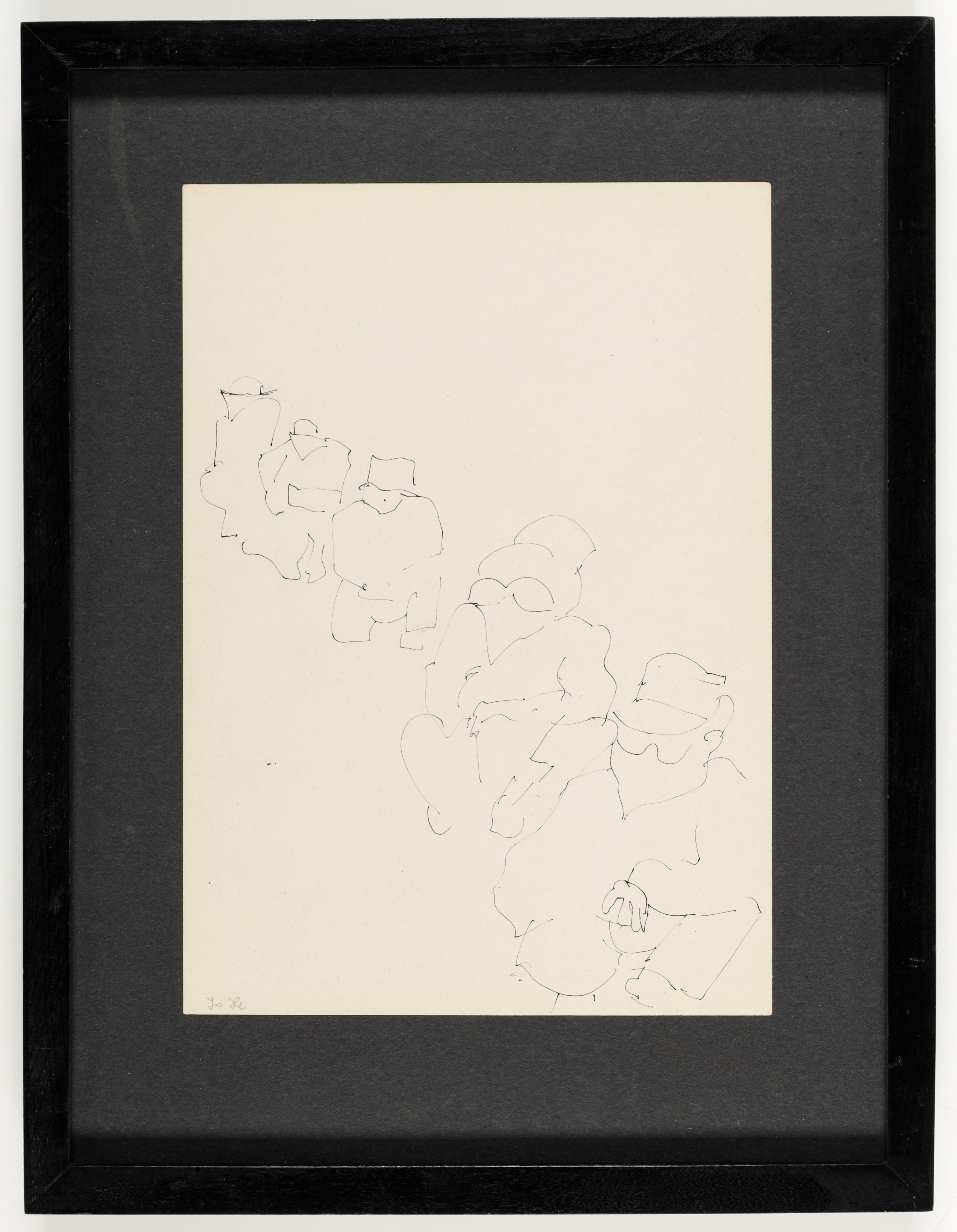 Artwork by Lore Heuermann, Ohne Titel, Made of ink