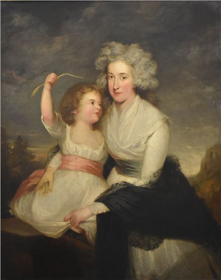 Carl Fredrik von Breda | portrait of Mrs R Bright and her son Richard ...