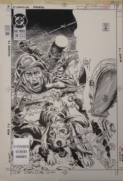 Joe Kubert | 1991 Sgt. Rock, #18 Cover Art Joe Kubert (1991) | MutualArt