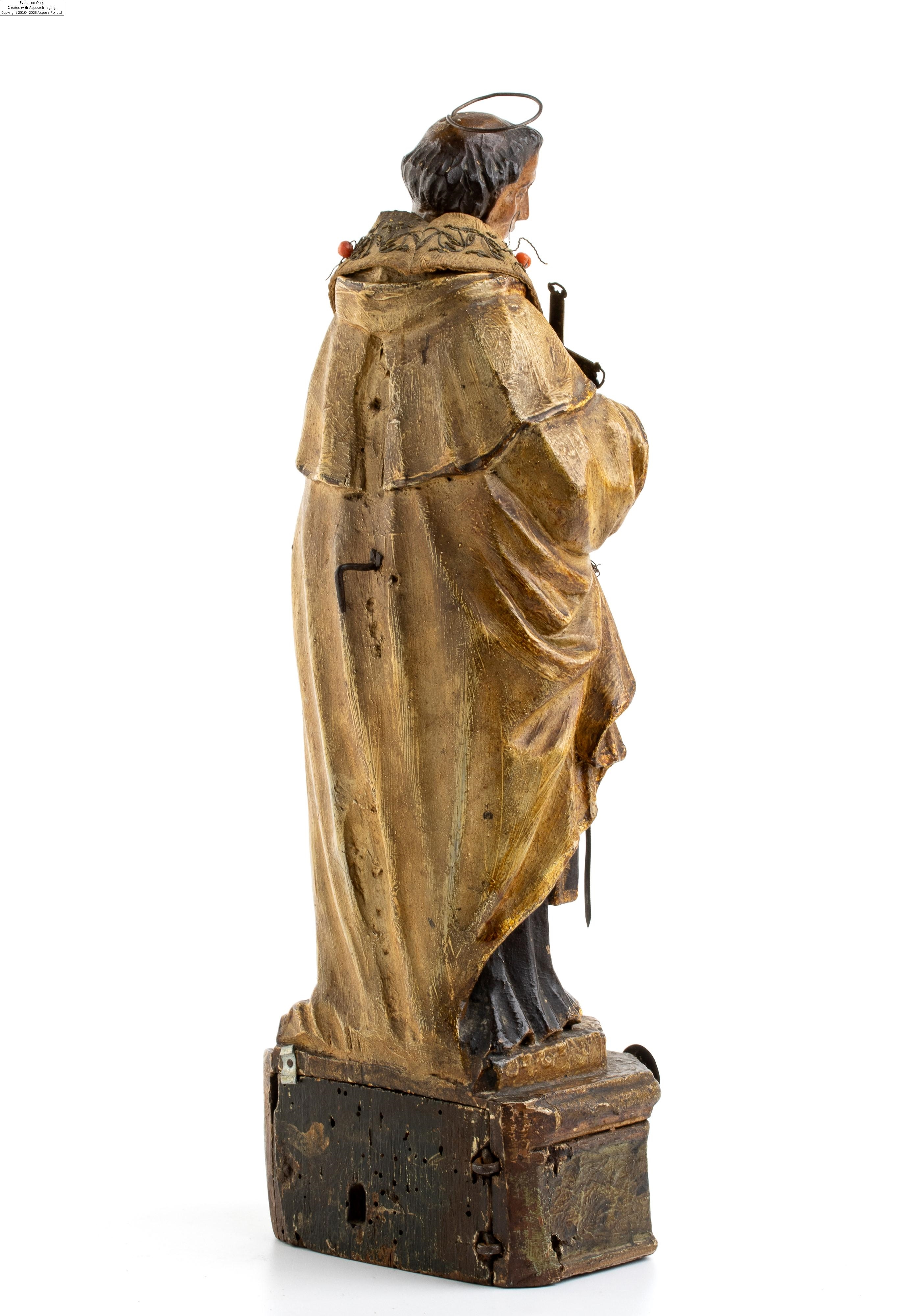 Sicilian School, 17th Century | Sicilian wooden almoner depicting Saint ...