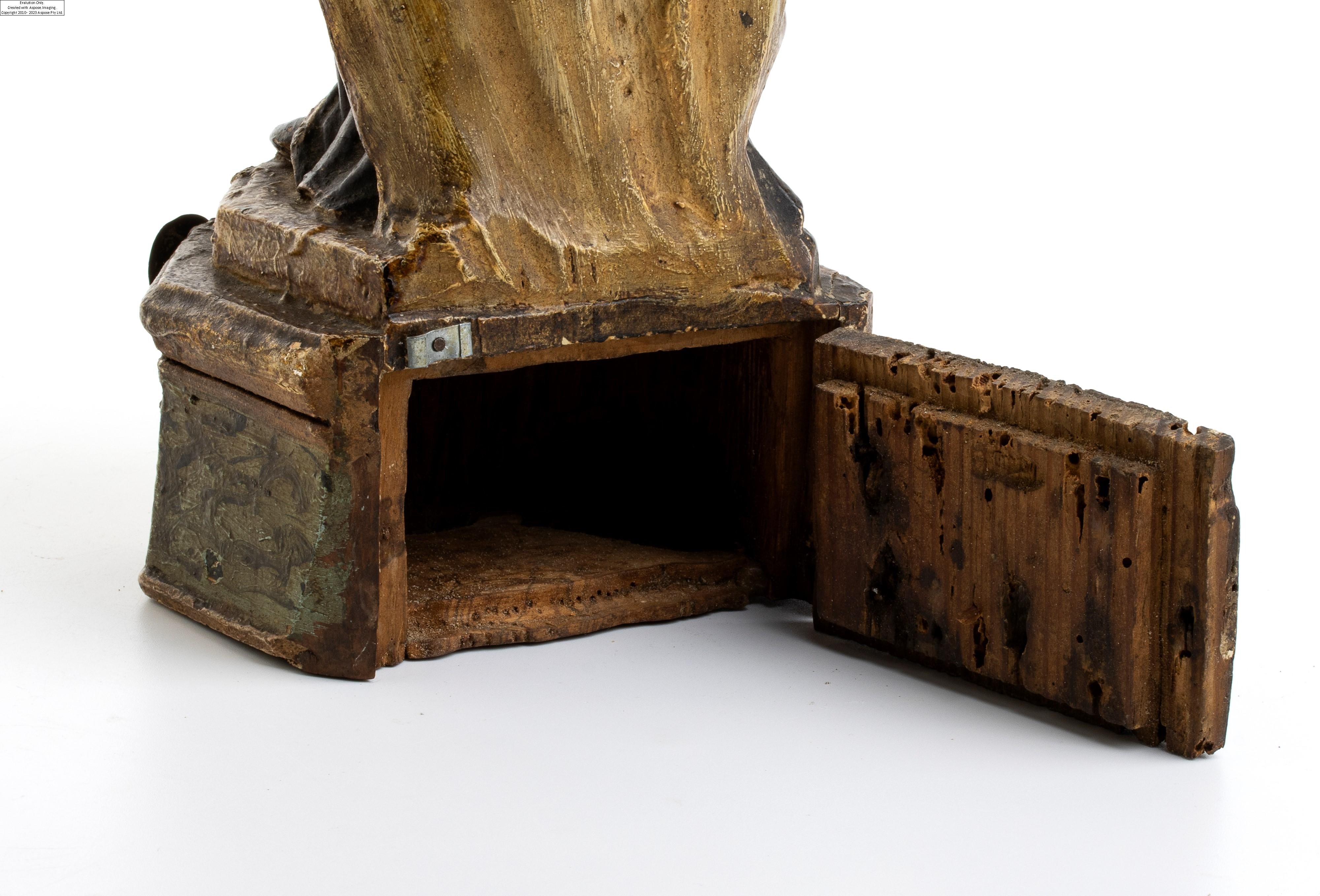 Sicilian School, 17th Century | Sicilian wooden almoner depicting Saint ...