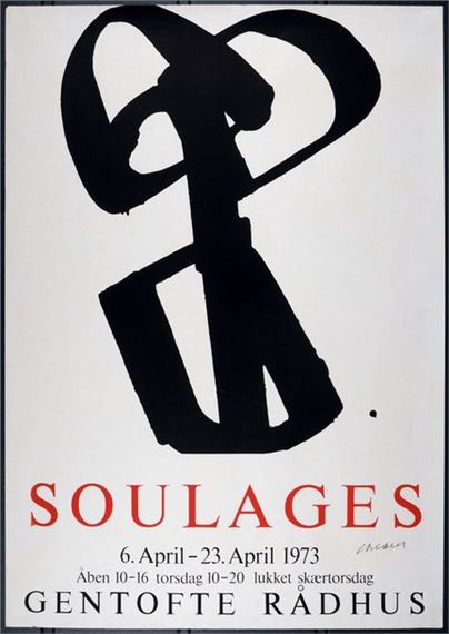 Pierre Soulages | Soulages at the Gentofte Rådhus (1973) | MutualArt