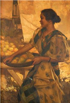Maiden with Fruit - Fernando Amorsolo