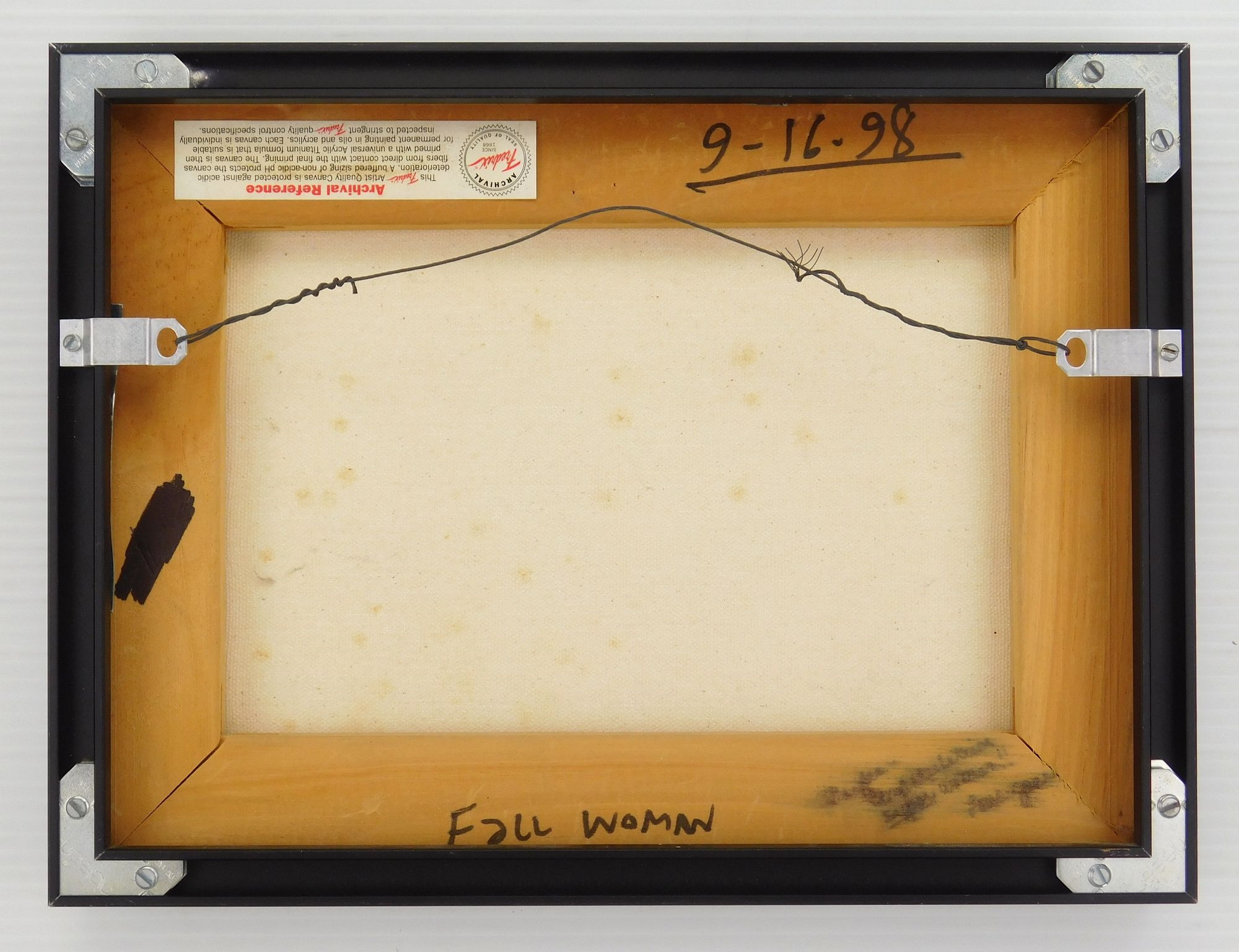 Artwork by George Kocar, Fall Woman, Made of oil on canvas