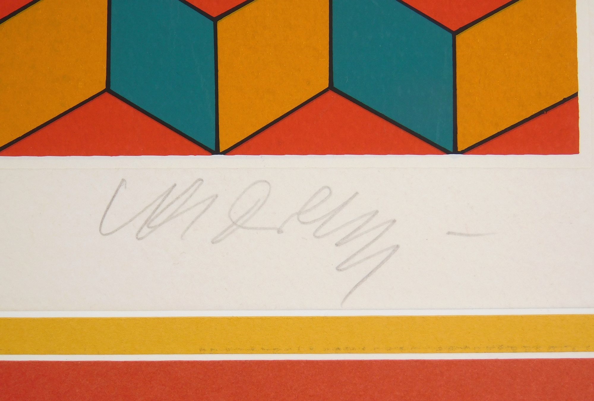 Artwork by Victor Vasarely, Cel Kah, Made of silkscreen in color