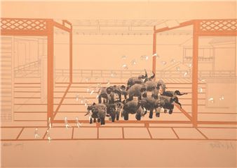 ELEPHANTS AND TRAPEZE ARTIST - Robert Munford