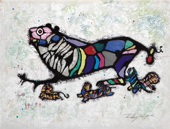 Li Zhongliang | CAVE PAINTING (1991) | MutualArt