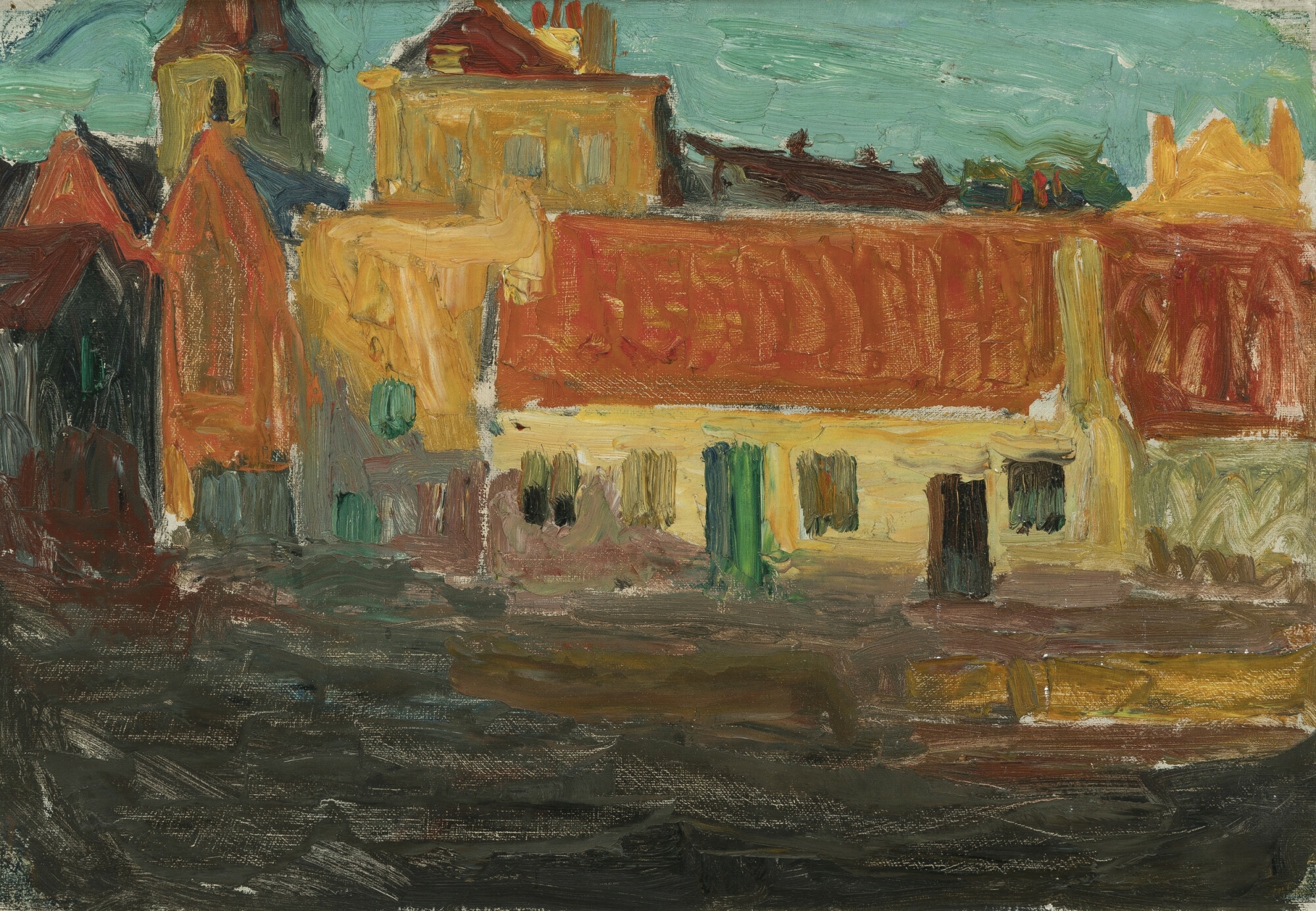Sunny village (1908 - Gustave de Smet