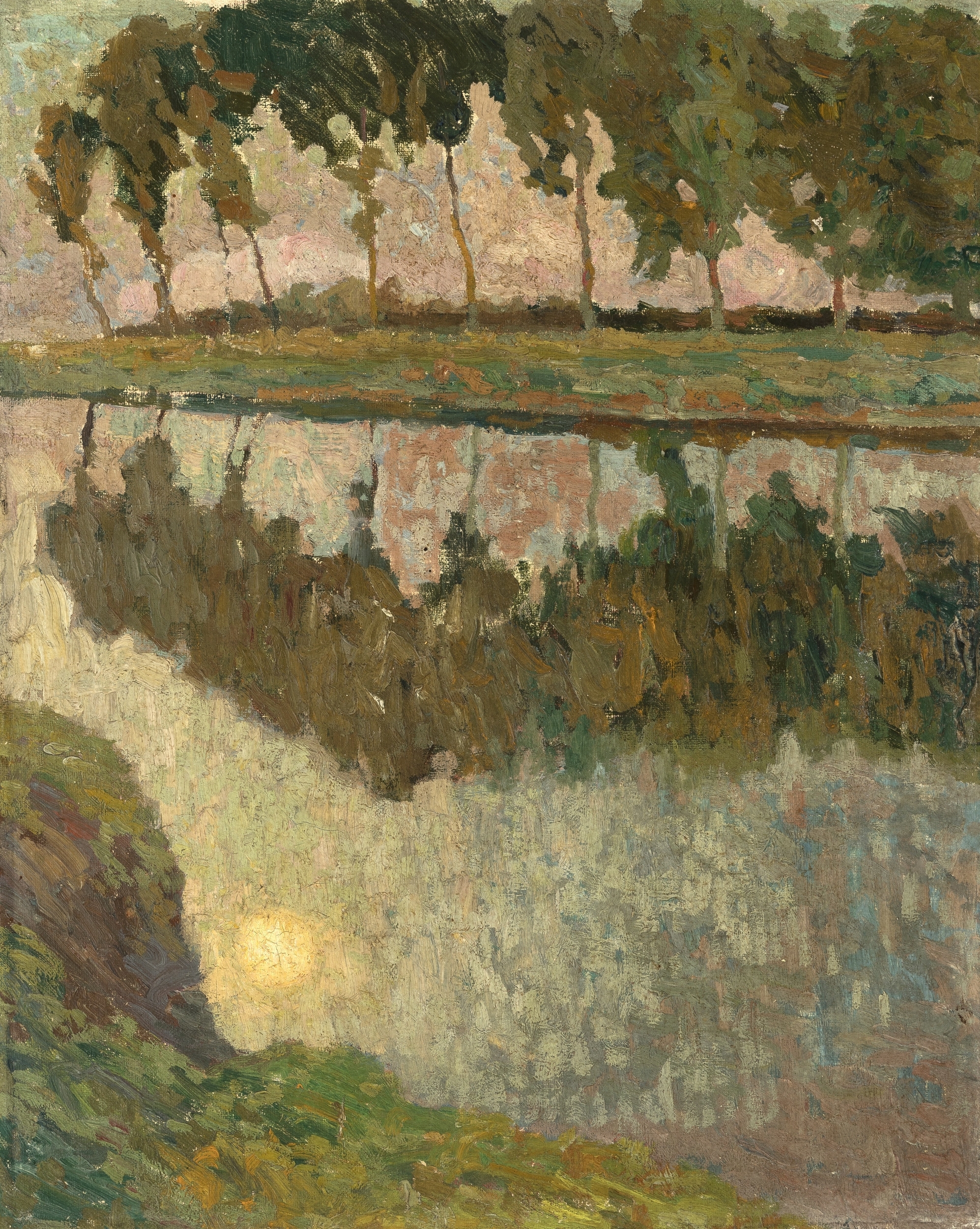 Poplars along the river Lys (ca. 1905 - Gustave de Smet