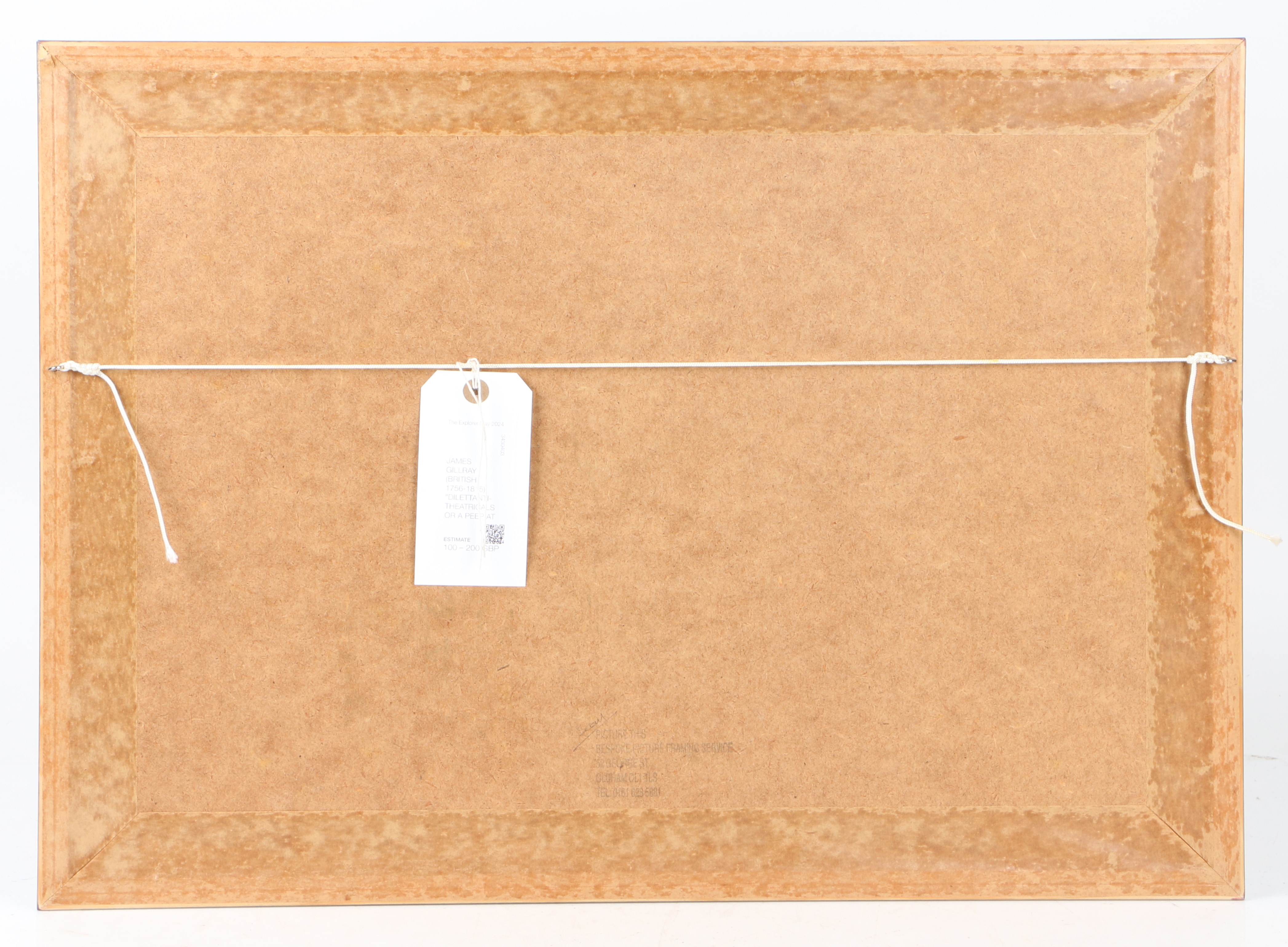 Artwork by James Gillray, 1815) "DILETTANTI-THEATRICALS OR A PEEP AT THE GREEN ROOM"., Made of etching on paper