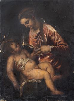 Madonna con bambino - Italian School, 18th Century