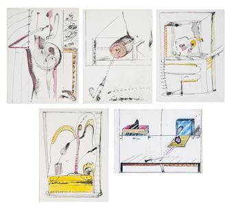 Unique lot composed by n. 5 artworks - Jürgen Wegner