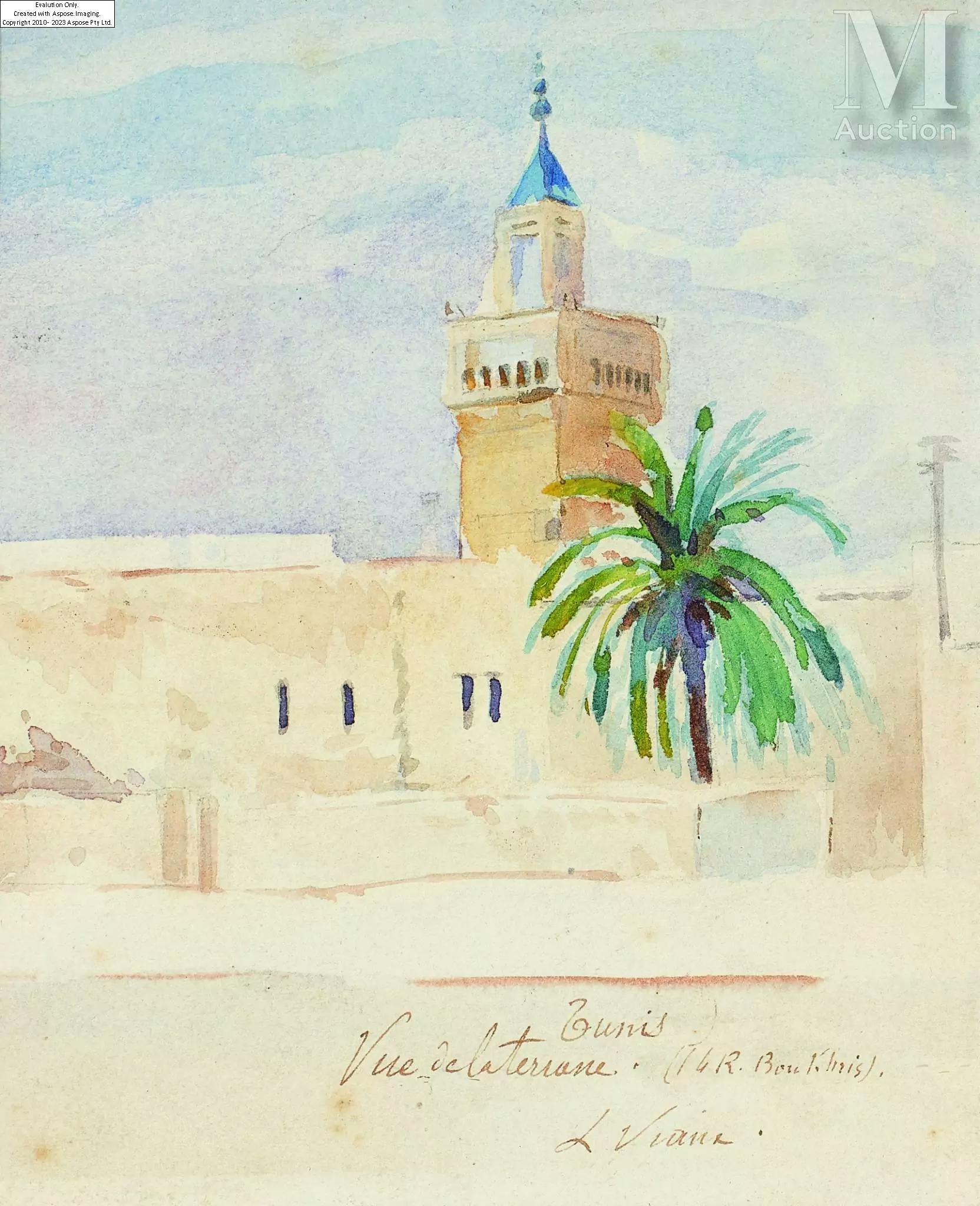 Artwork by Louis Gabriel Viaux, Louis-Gabriel VIAUX (Venizy 1862 - Auxerre 1943, Made of Watercolors