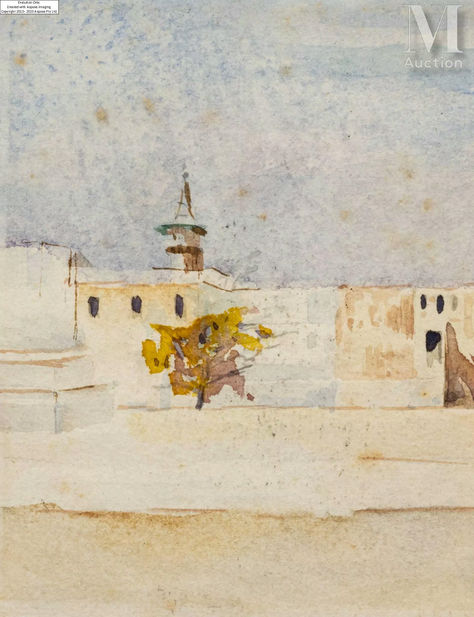 Artwork by Louis Gabriel Viaux, Louis-Gabriel VIAUX (Venizy 1862 - Auxerre 1943, Made of Watercolors