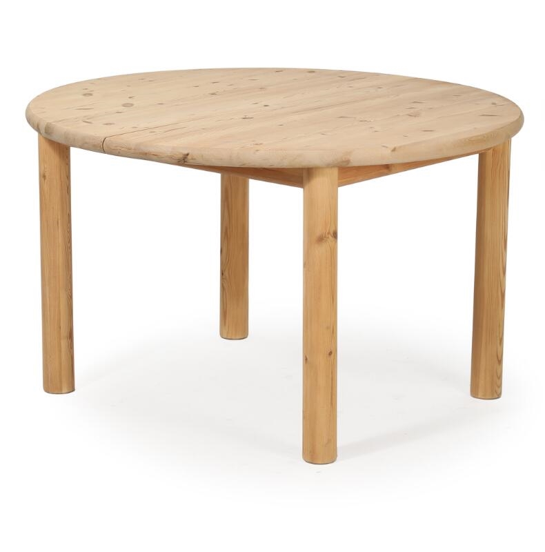 Rainer Daumiller | Circular dining table of solid pine with extension ...