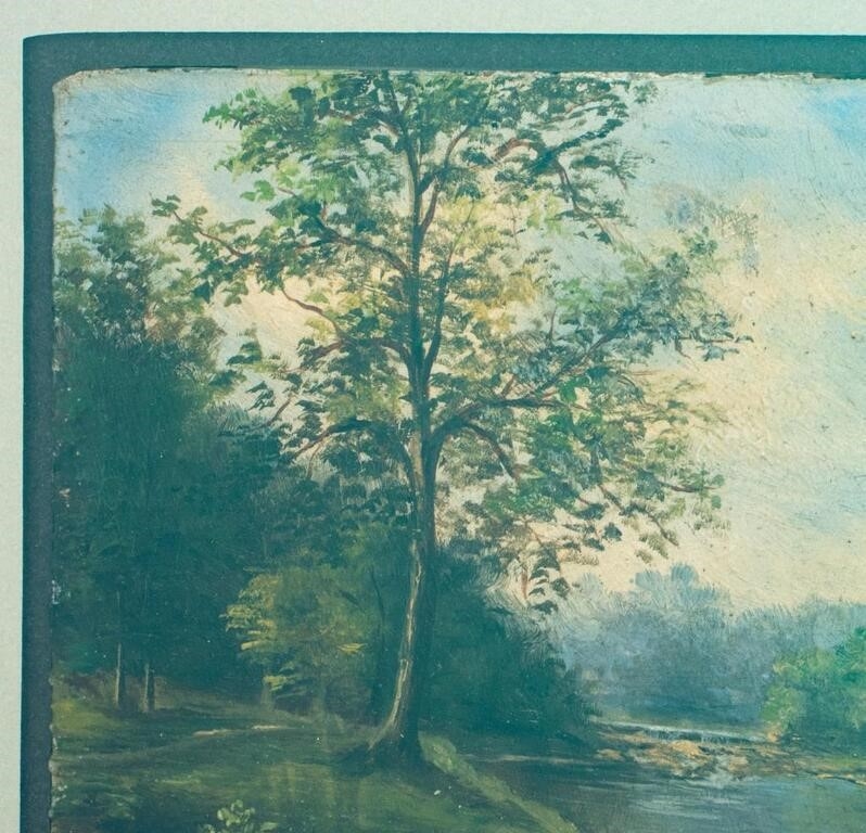 Artwork by E. B. F. Springer, E.B.F. Springer "Brandywine" Oil on Board, Made of Oil on Board