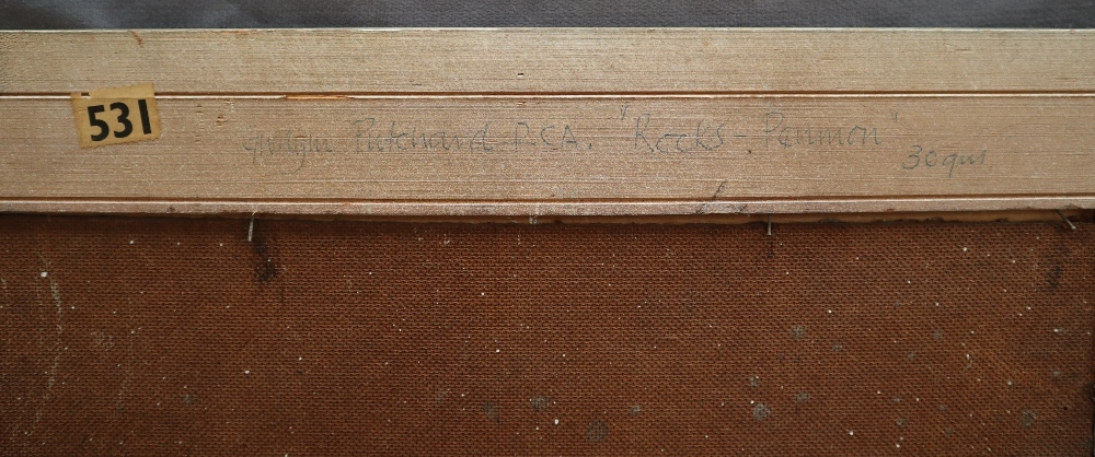 Gwilym Prichard | Gwilym Pritchard Rocks Penmon Oil on board Signed and ...