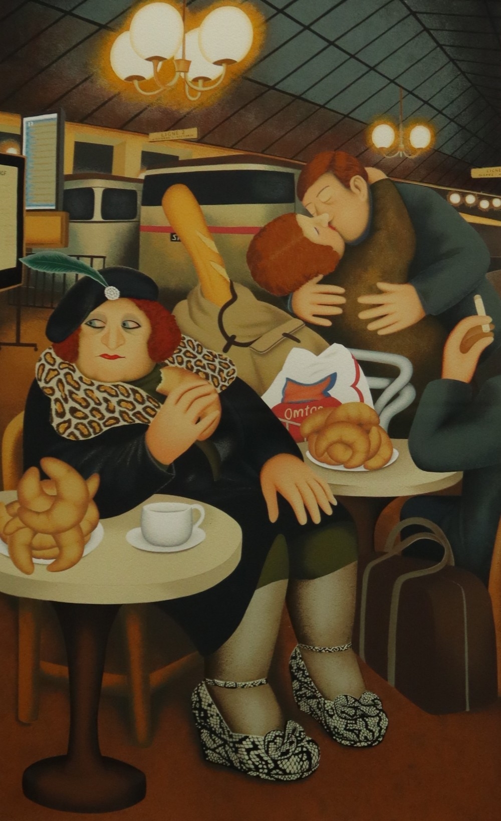Beryl Cook | Beryl Cook Gare du Nord A limited edition print No 23/300 ...