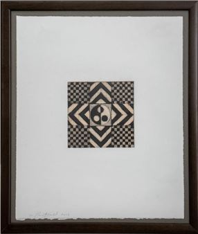 Carol Diehl Geometric Composition Lithograph - Carol Diehl