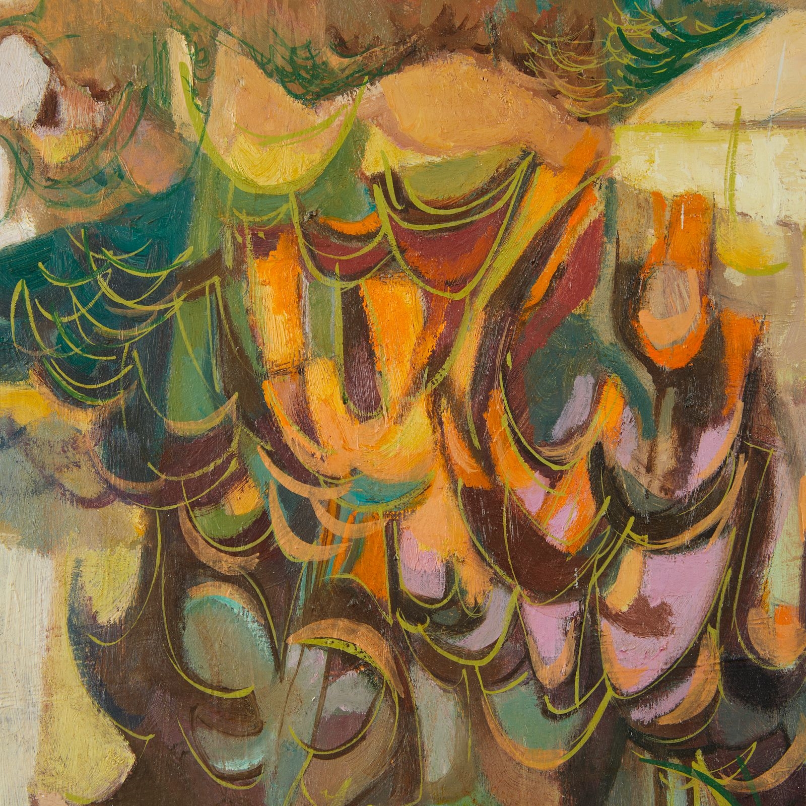 Artwork by Louis Safer, Louis Safer "Yellowstone Landscape" Painting, Made of Oil on canvas painting