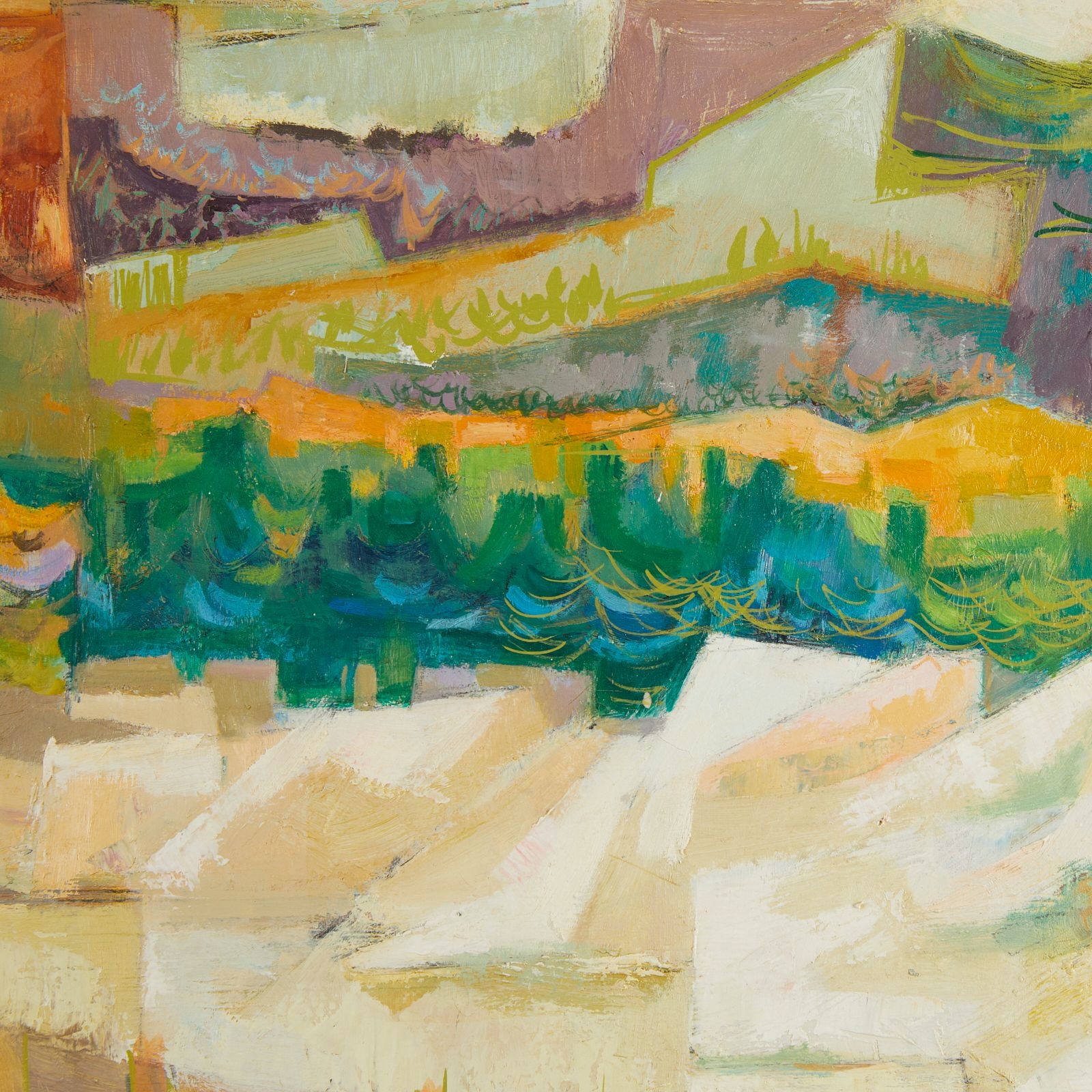 Artwork by Louis Safer, Louis Safer "Yellowstone Landscape" Painting, Made of Oil on canvas painting