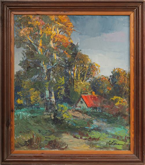 Landscape by Harijs Veldre, 20th century