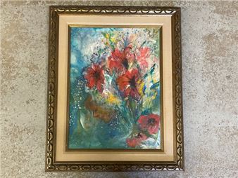 Dorothy Botnik. Acrylic/Canvas: Still Life - Dorothy Botnik