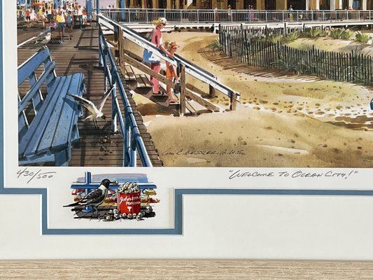 William Ressler | William Ressler Ocean City Lithograph | MutualArt