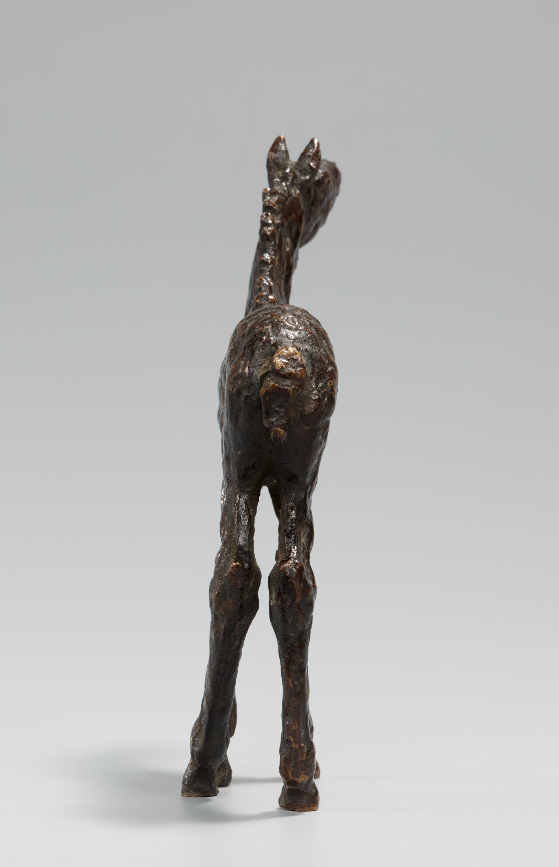 Artwork by Renee Sintenis, Stehendes Fohlen (Seele, Made of Bronze