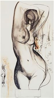 Brett Whiteley | Nude Figure | MutualArt