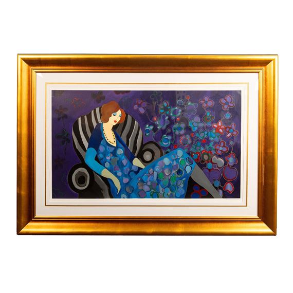 Itzchak Tarkay | Original textured color serigraph on wove paper by ...