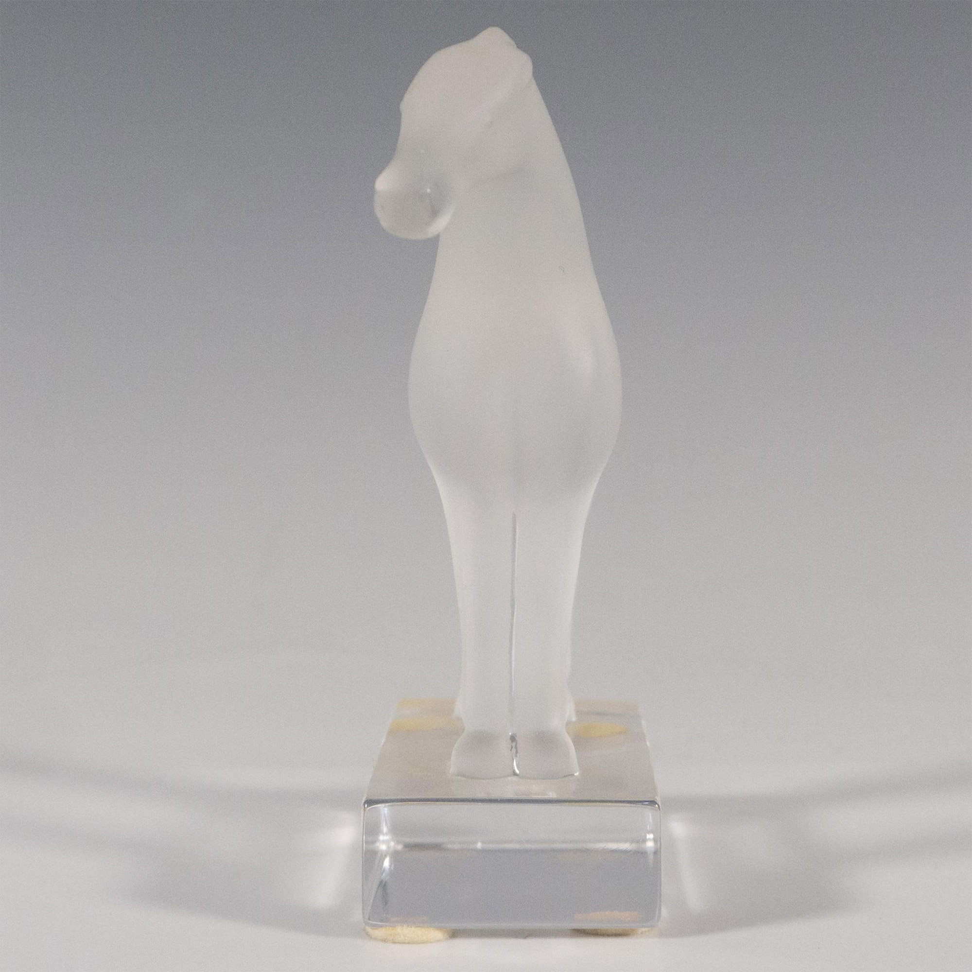 René Lalique Lalique Crystal Figurine, Tang Horse MutualArt