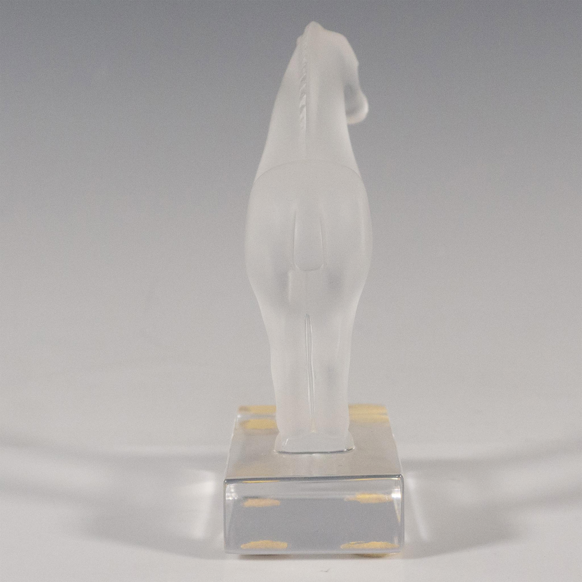 René Lalique Lalique Crystal Figurine, Tang Horse MutualArt