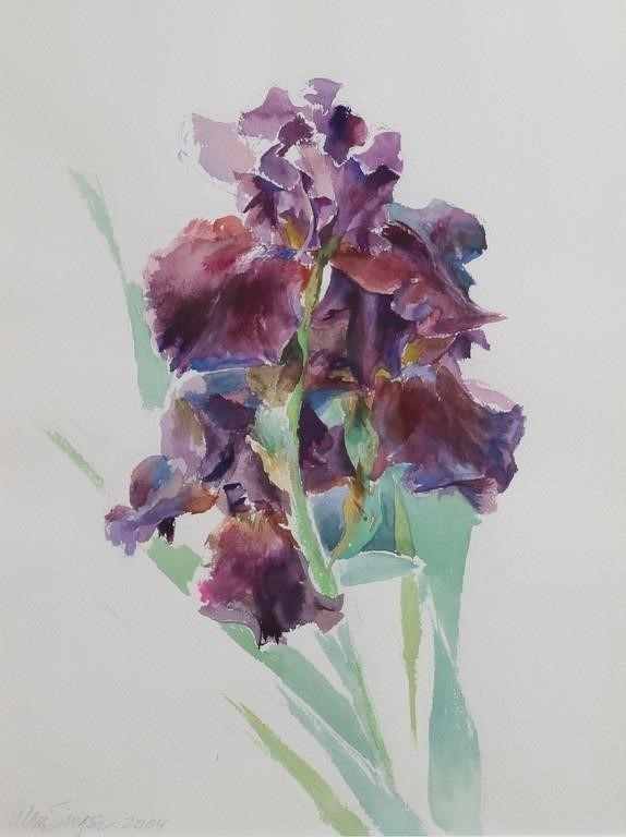 Alan Singer | Alan Singer 2 Watercolors Flowers (2004) | MutualArt
