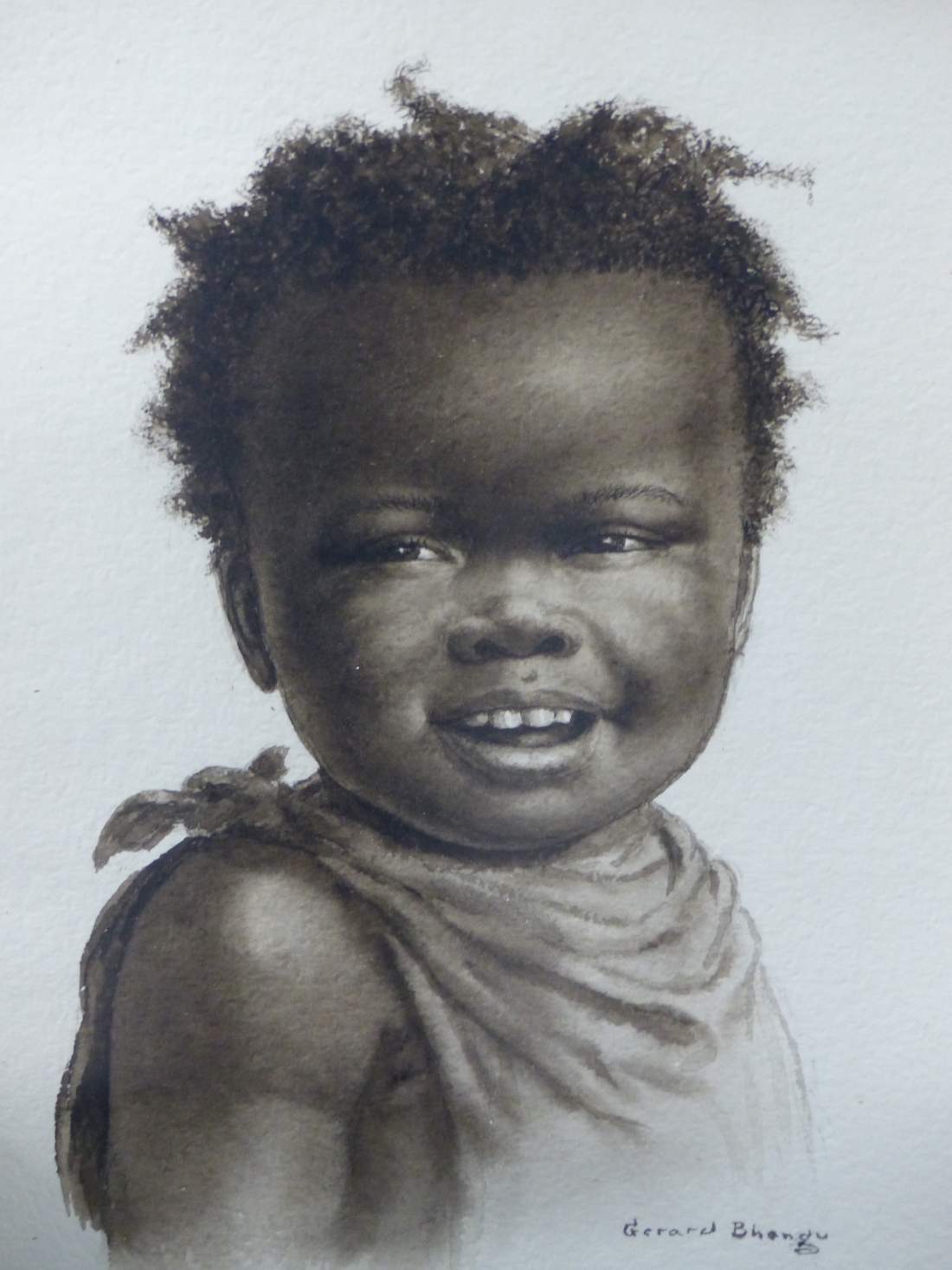 Artwork by May Furniss, MAY FURNISS (EXH. 1898-1940), YOUNG BOY WITH A PLATE OF ORANGES, SIGNED, WATERCOLOUR, 14.5 X 23CM, Made of WASH