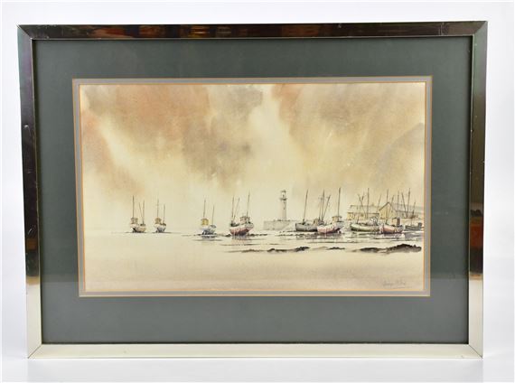 George Allen | harbour scene | MutualArt