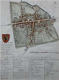 an untitled plan of the Town of Dorchester - John Hutchins