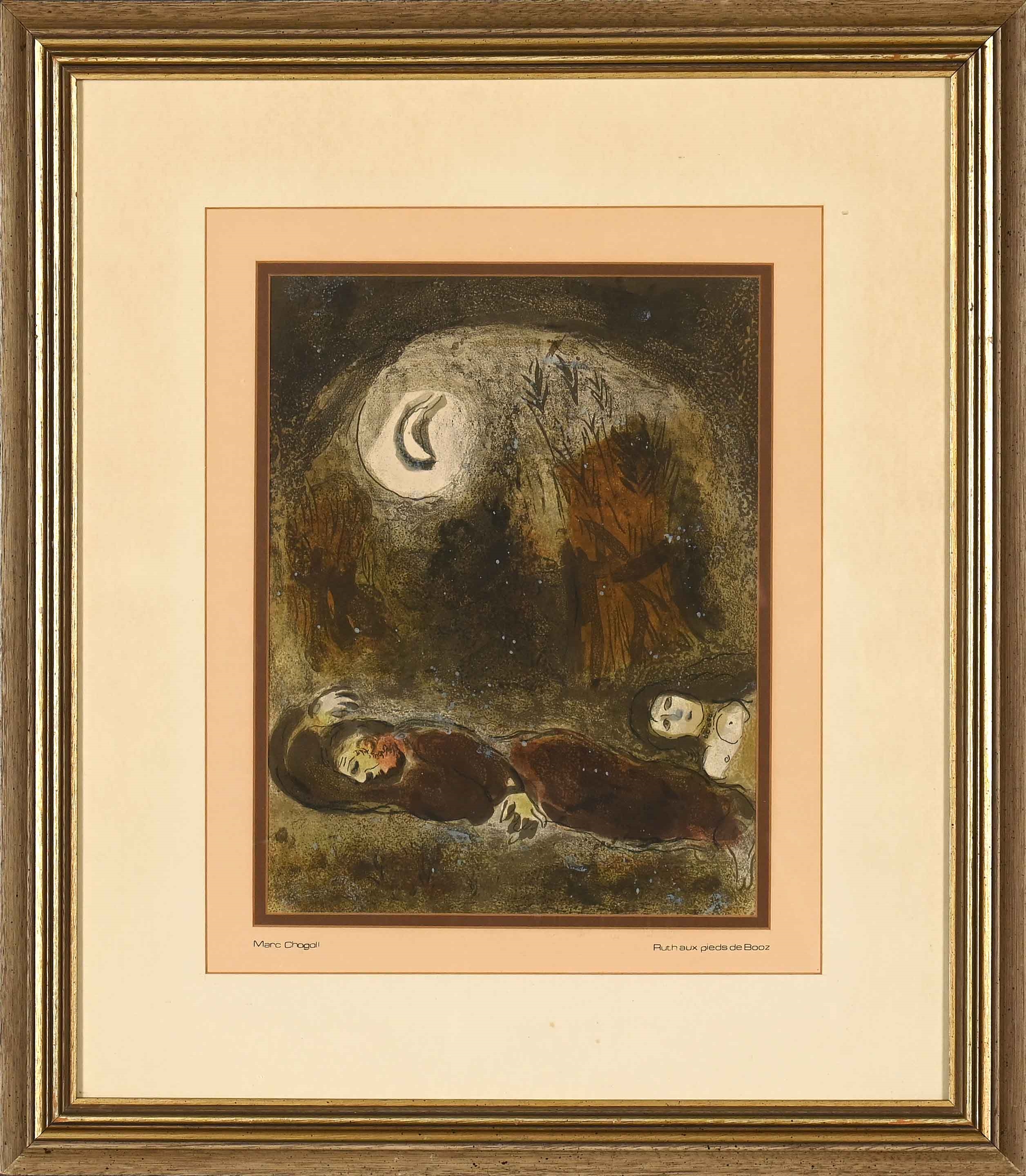 Marc Chagall | Ruth at the Feet of Boaz | MutualArt