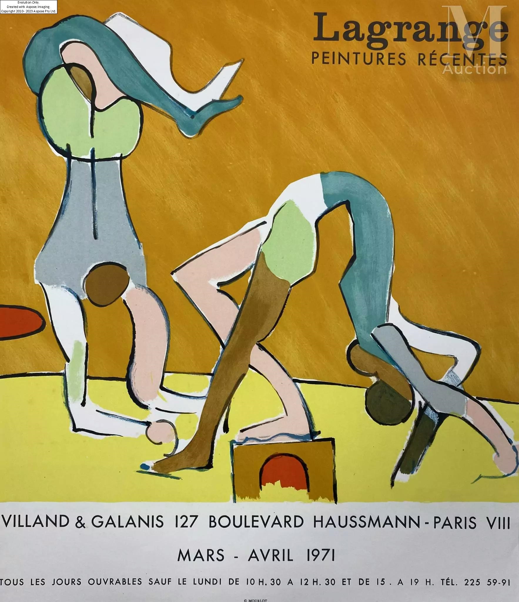 Affiche Litho Originale 'La Gitane Jeniska' - Célèbre Visionnaire - Papier Vintage
