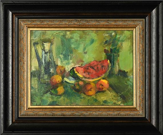 Still Life with Watermelon and Citrus by Branko Dimitrov