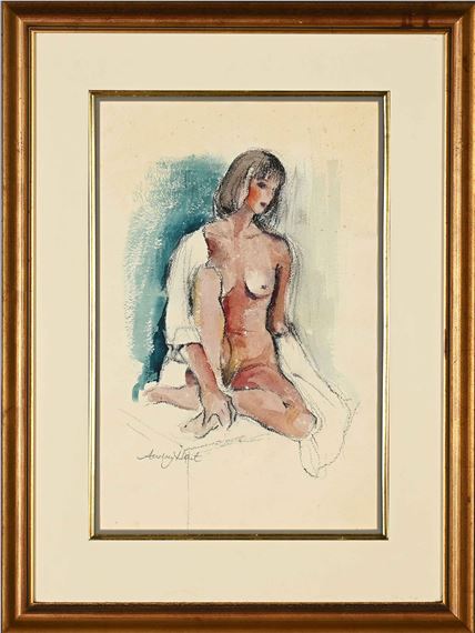 Seated Female Nude by Audrey Hart