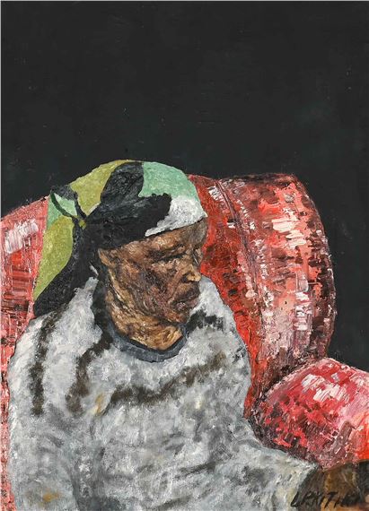 Portrait of an Elderly Woman by Lucas Kitiki