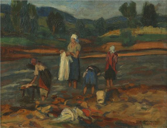 Oil on canvas - Béla Apáti-Abkarovics