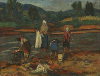 Oil on canvas - Béla Apáti-Abkarovics