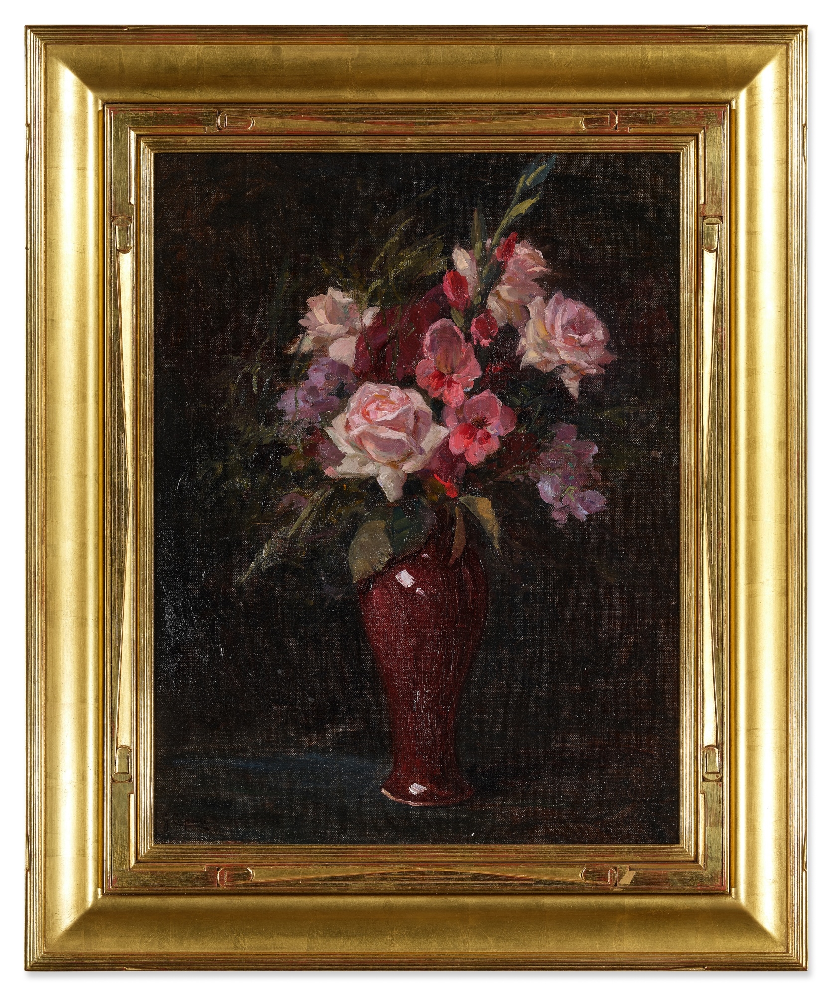 Gaetano Capone | Still Life with Pink Roses | MutualArt