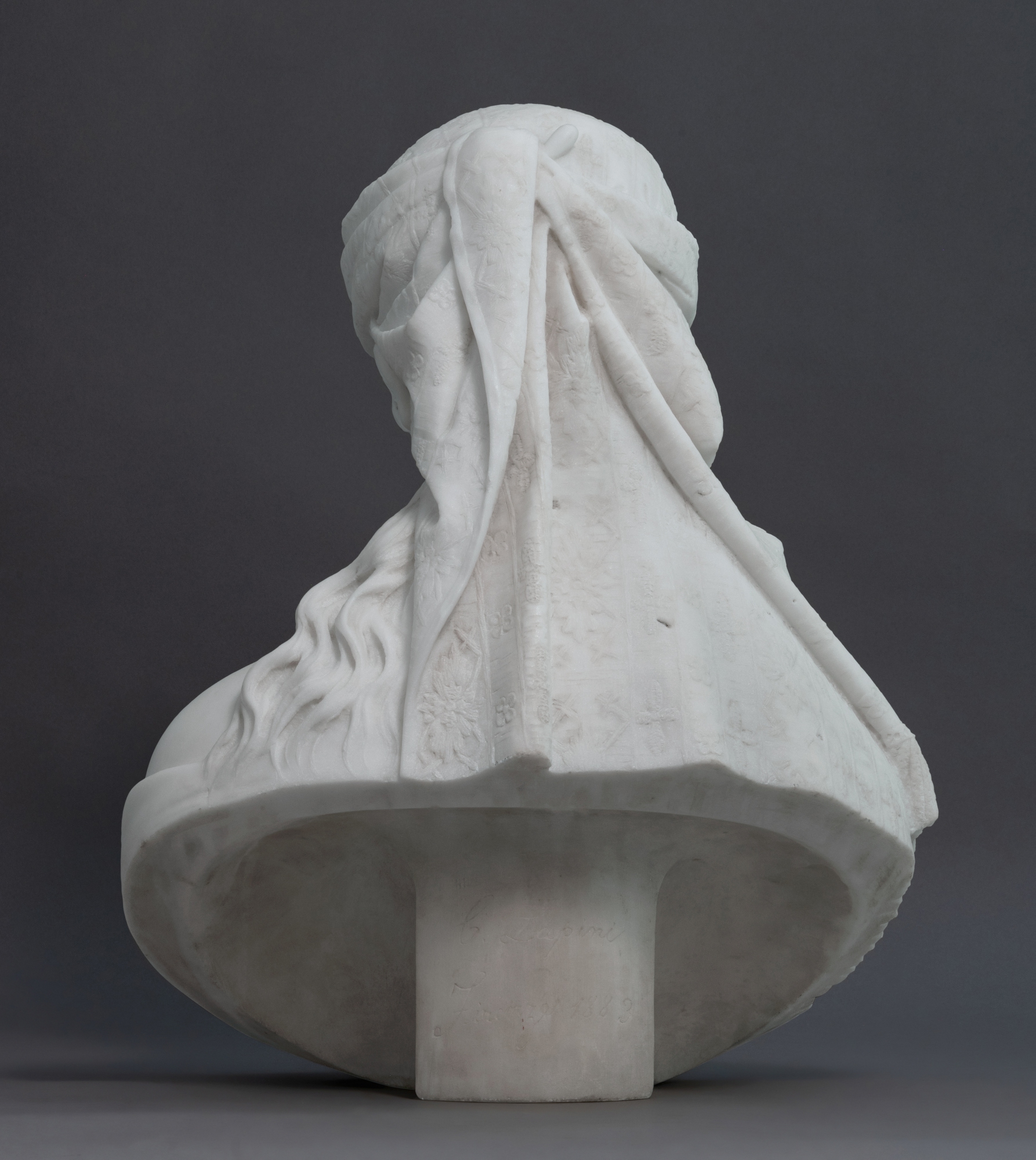 Artwork by Cesare Lapini, Bust of Cleopatra, Made of marble