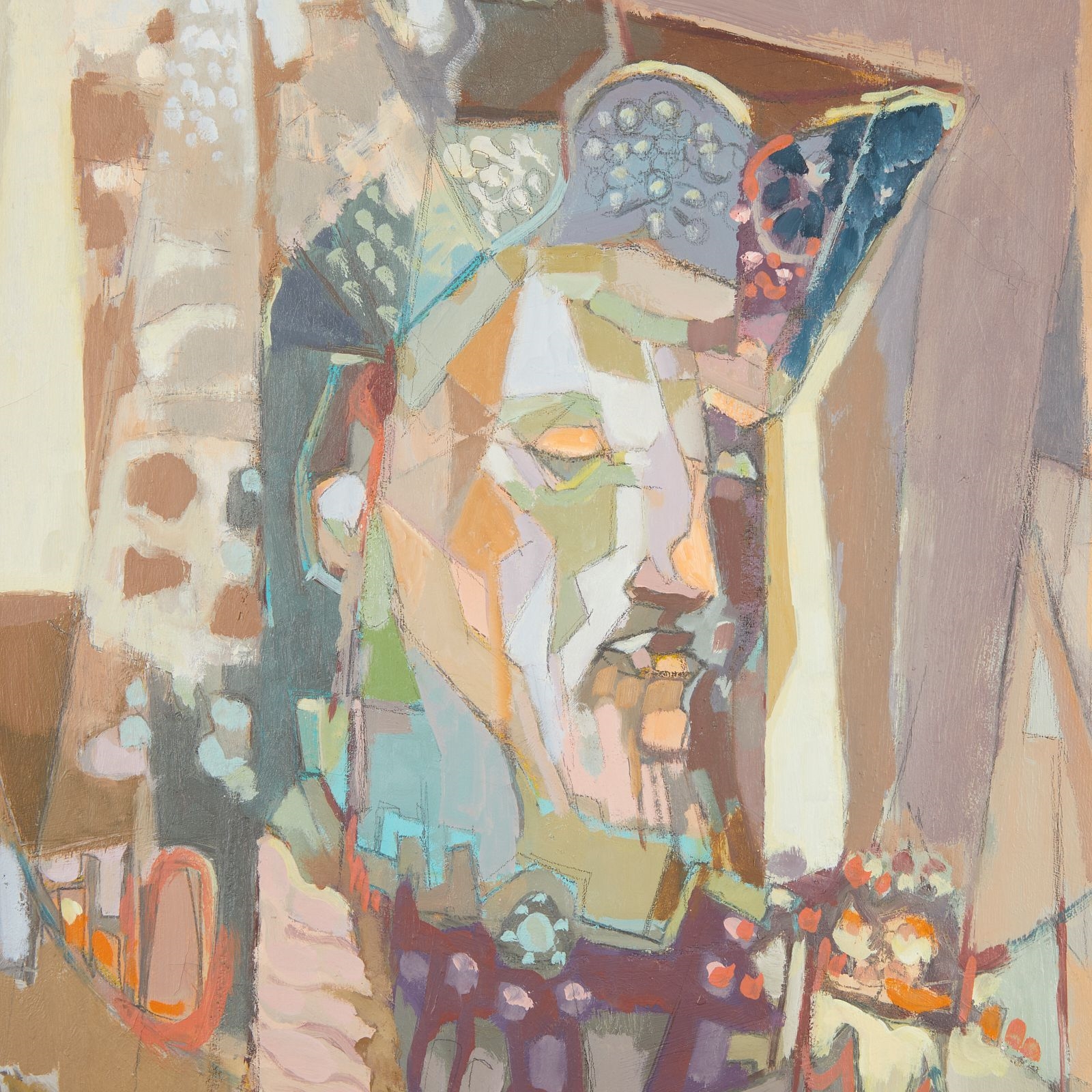 Artwork by Louis Safer, Louis Safer Greek Orthodox Archons Painting, Made of Oil on canvas painting